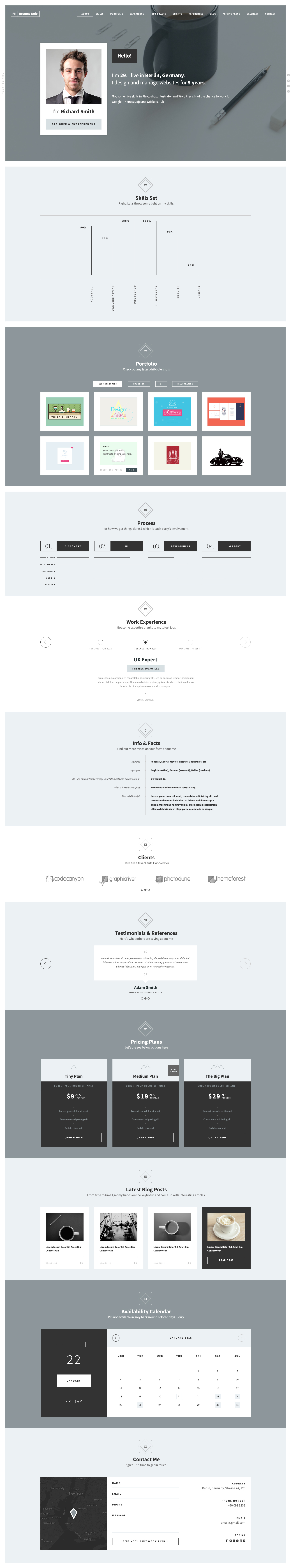 ResumeDojo - Resume & Portfolio HTML Premium Theme by Themes-Dojo ...