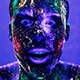 Facial Expressions Man In Ultraviolet Light - VideoHive Item for Sale