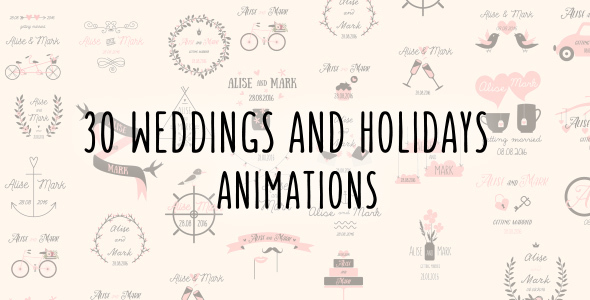 Weddings and Holidays Animations