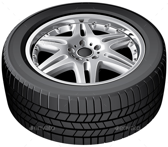 Car Wheel Isolated - Man-made Objects Objects