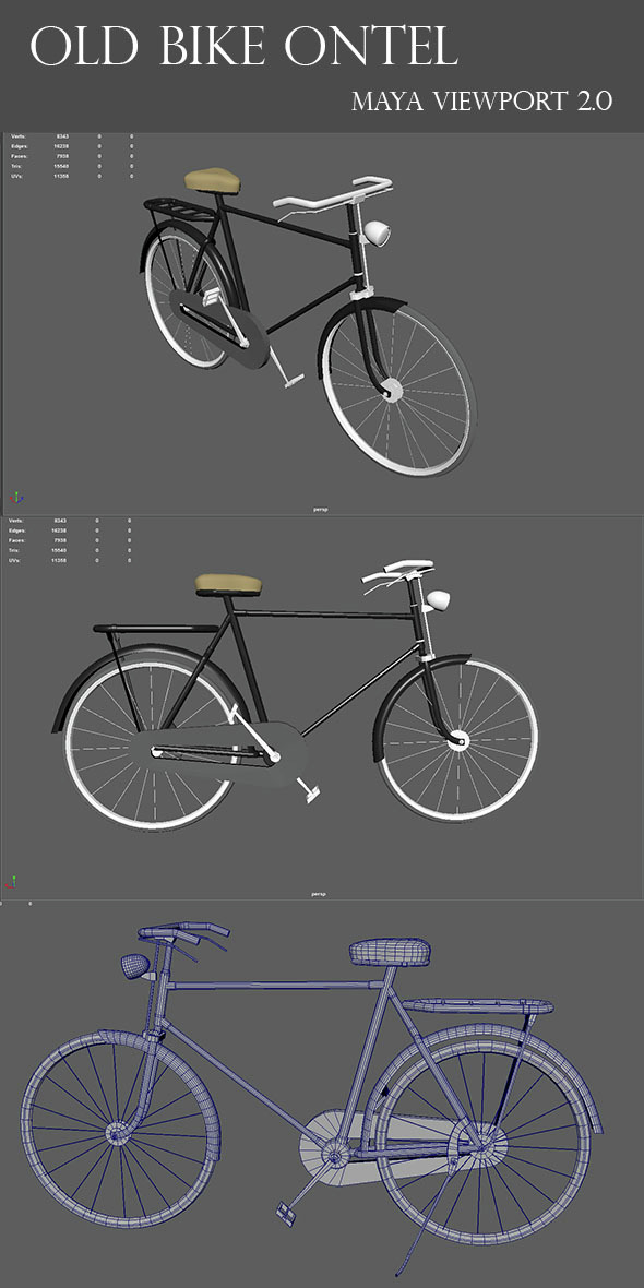 Old Bicycle Ontel - 3Docean 14897395