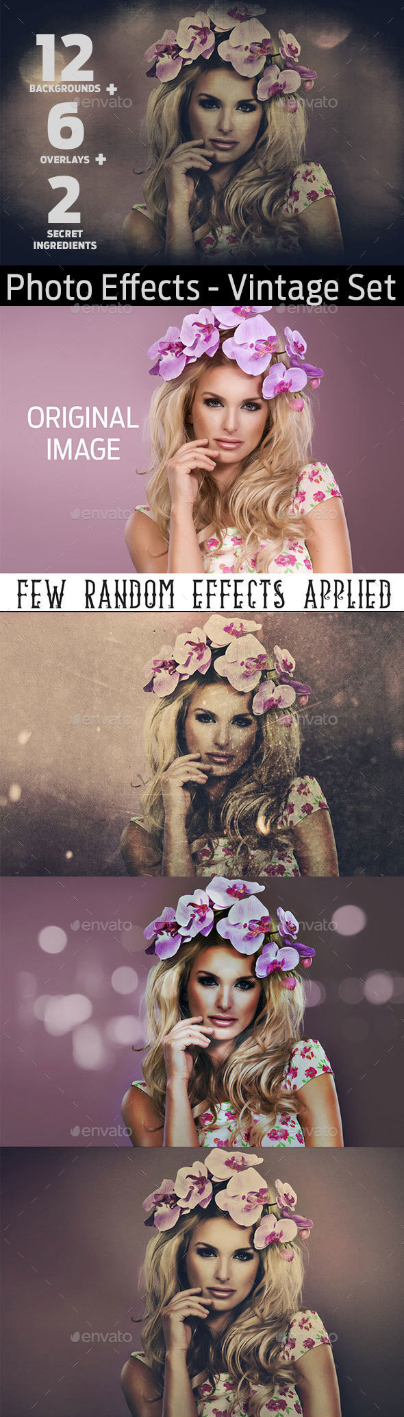 Photo Effects - Vintage Set - Miscellaneous Product Mock-Ups