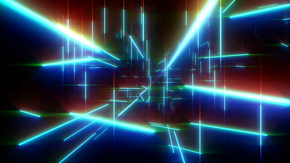 Neon Lasers Matrix Space