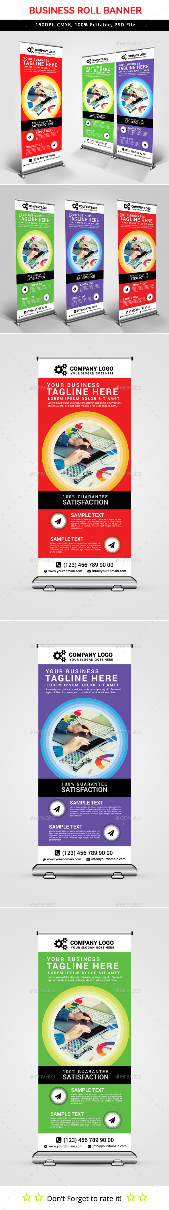 Business Roll Up Banner V27 - Signage Print Templates