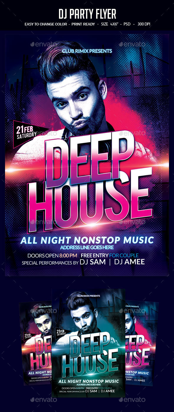 DJ Party Flyer - Clubs & Parties Events