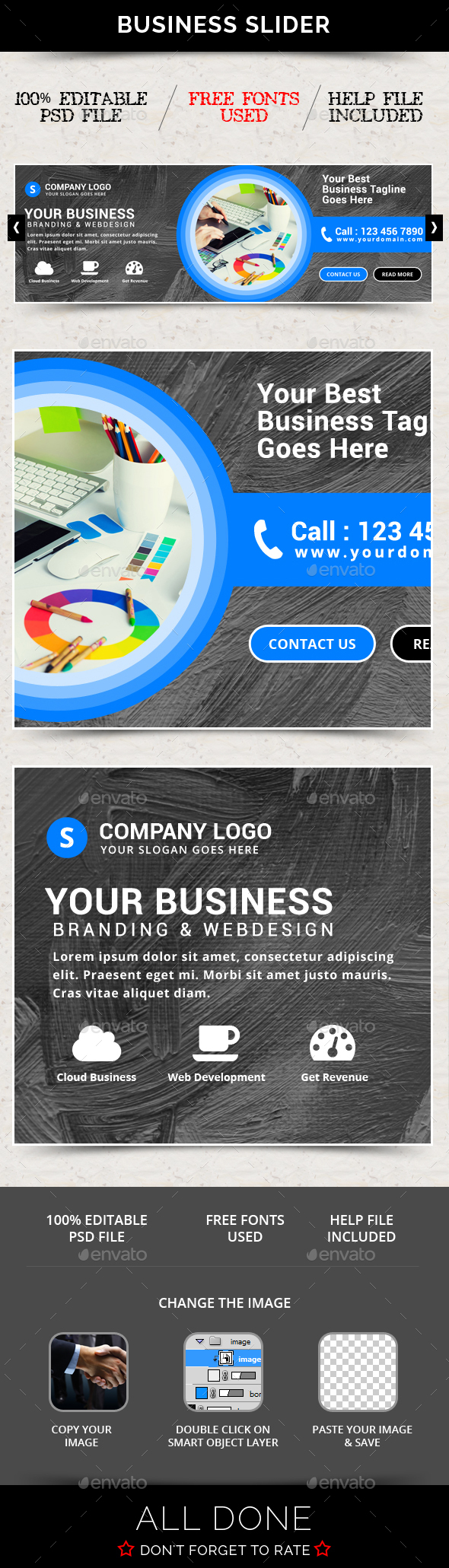Business Slider V61 - Sliders & Features Web Elements