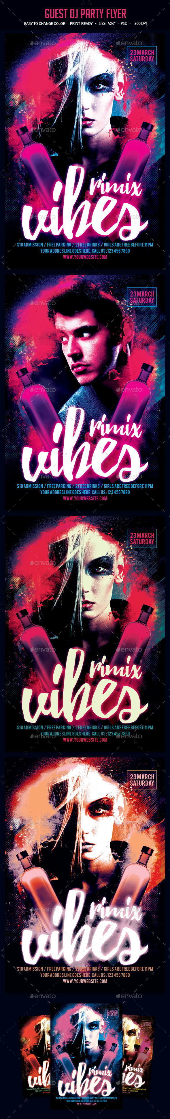 Guest Dj Party Flyer - Clubs & Parties Events