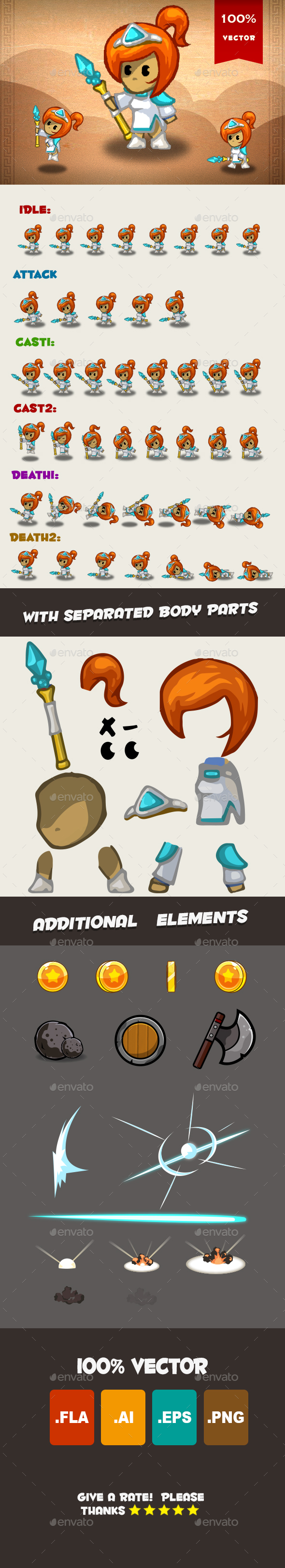 Mage Spritesheet 02 - Sprites Game Assets