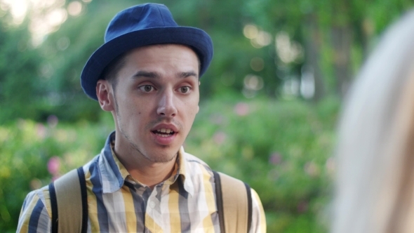 Young Boy Has Anger Emotion Conflict With Girl alt