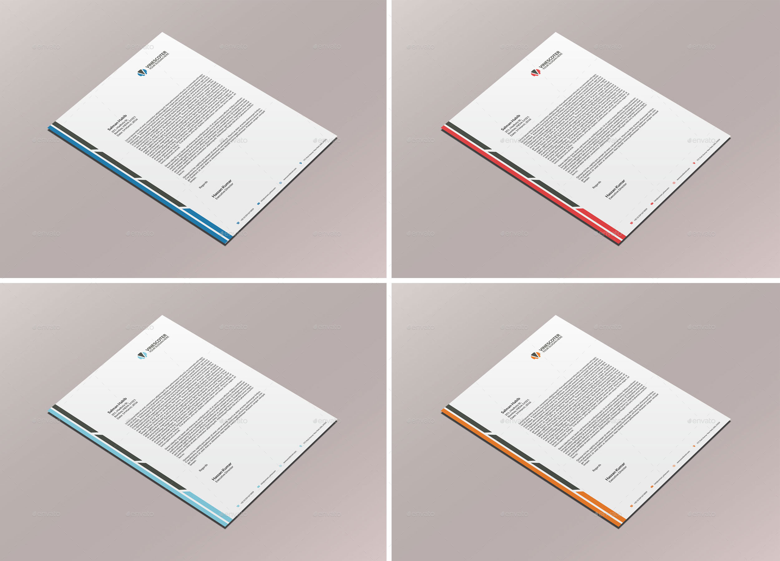 letterhead stationary templates