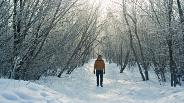 Man Walking Away And Dissapear alt