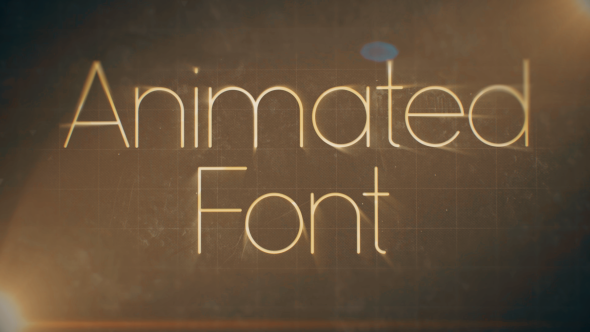 Clean Animated Font - VideoHive 14908710