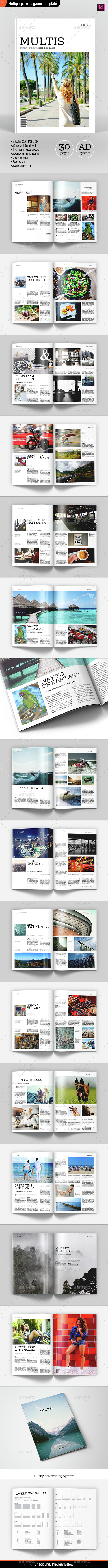 Multipurpose Magazine Template - Magazines Print Templates