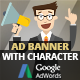 HTML5 Animated banner templates | «Character»  | Edge Animate