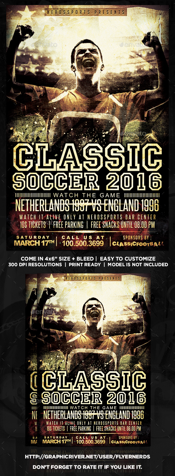 Classic Football Sports Flyer - Sports Events