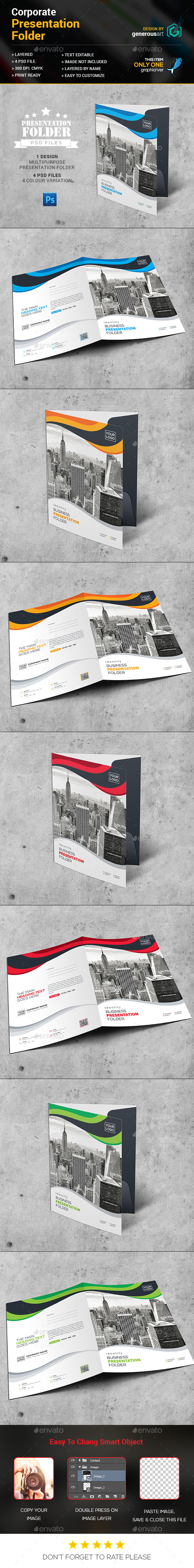 New Presentation Folder - Stationery Print Templates