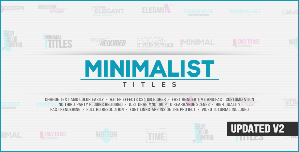 Minimalist Titles - VideoHive 14677323
