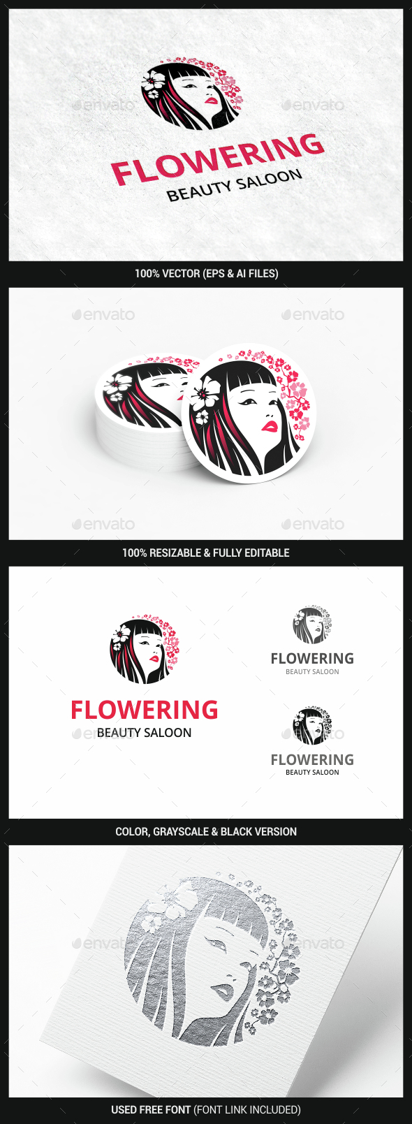 Girl - Humans Logo Templates
