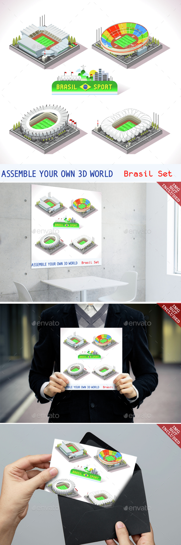 Game Set 11 Building Isometric - Sports/Activity Conceptual