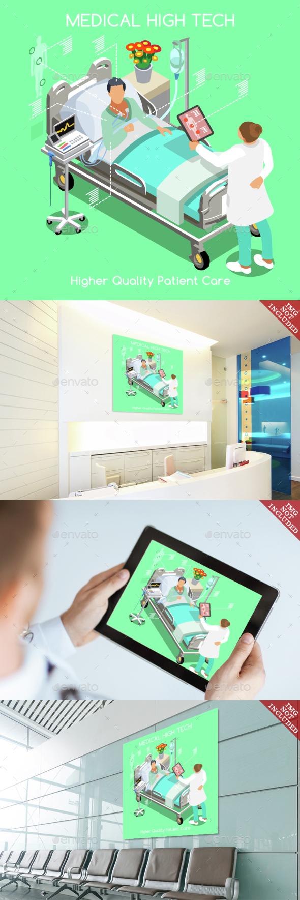 Patient Visit 04 People Isometric - Health/Medicine Conceptual