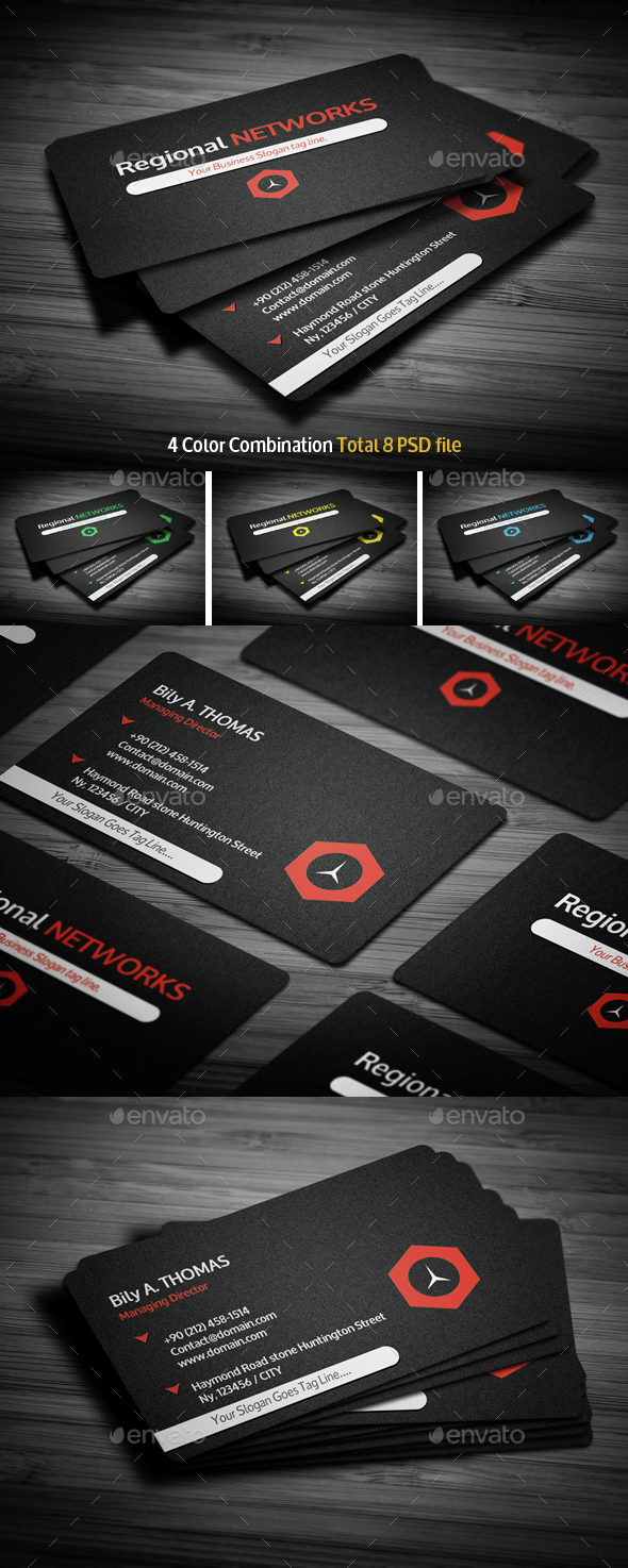 Black Corporate Business Card - Creative Business Cards
