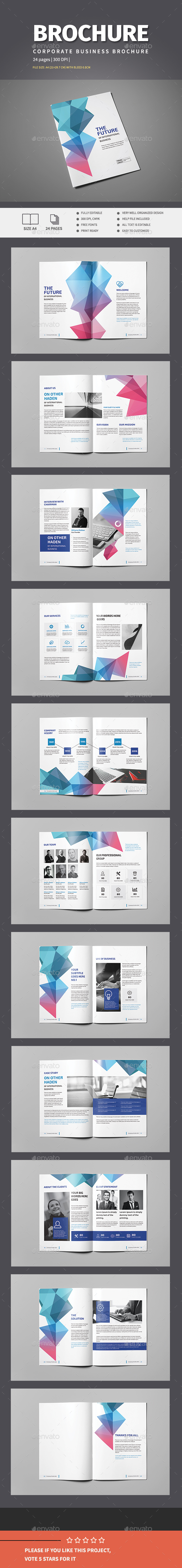 Colorful Business Brochure Template - Corporate Brochures