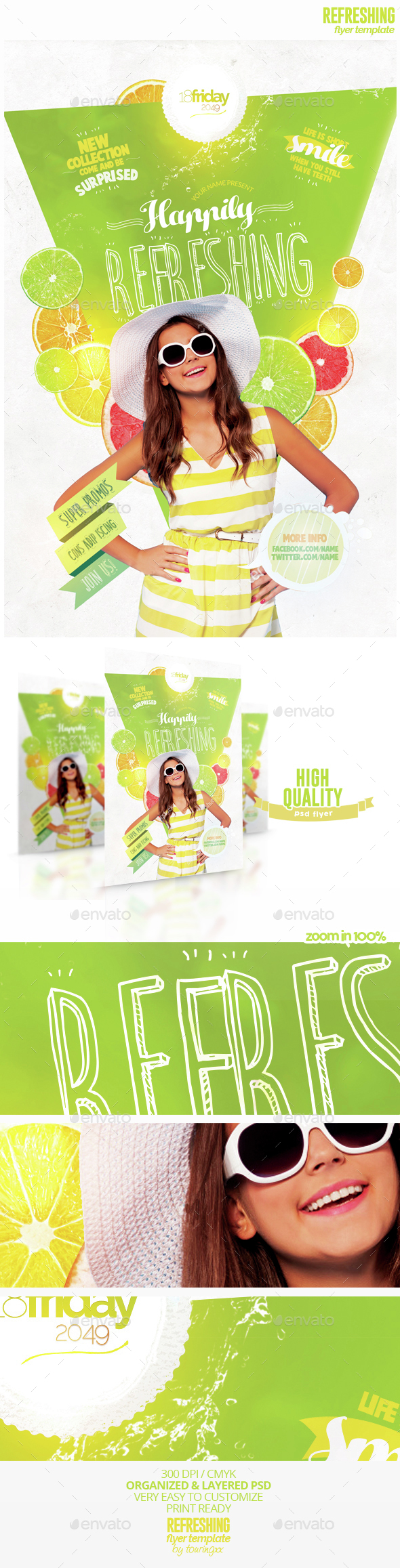Refreshing Flyer Template - Flyers Print Templates