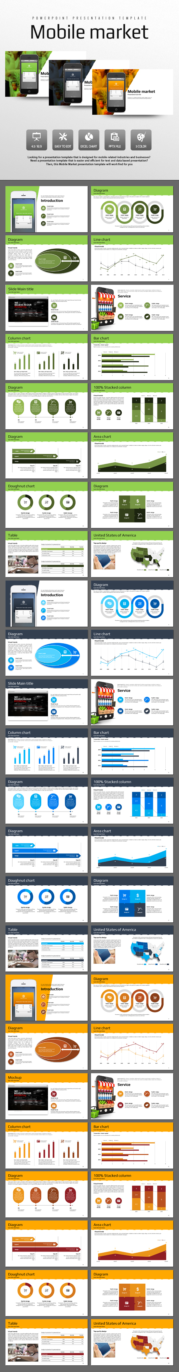 Mobile Market - PowerPoint Templates Presentation Templates