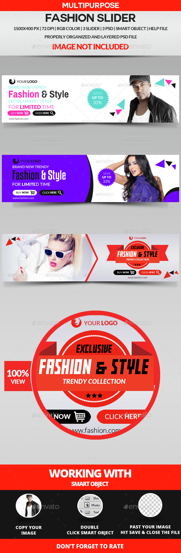 Fashion Slider - Sliders & Features Web Elements