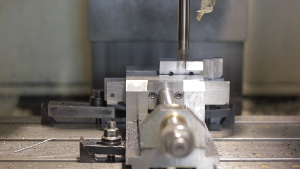  CNC Machine Milling Some Steel Part