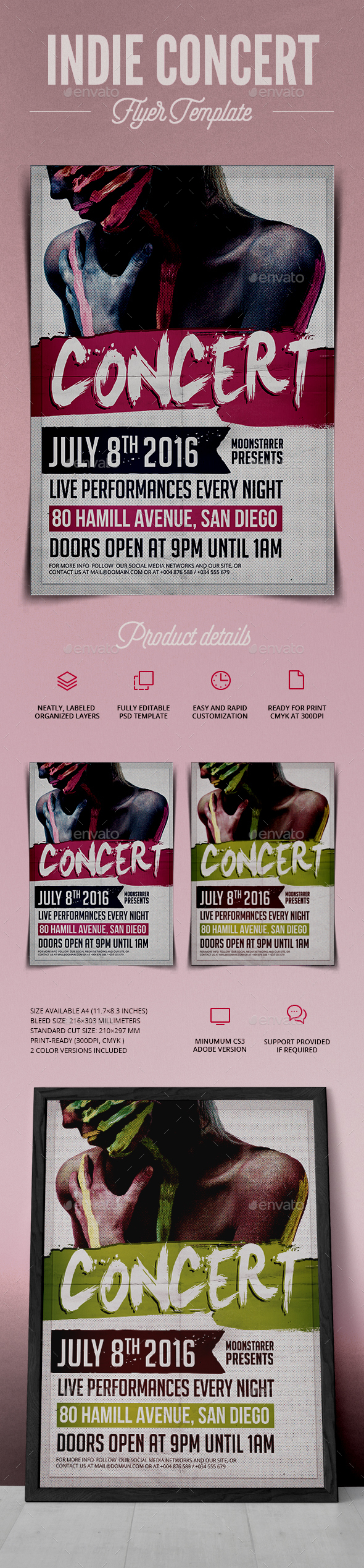 Indie Concert Flyer - Concerts Events