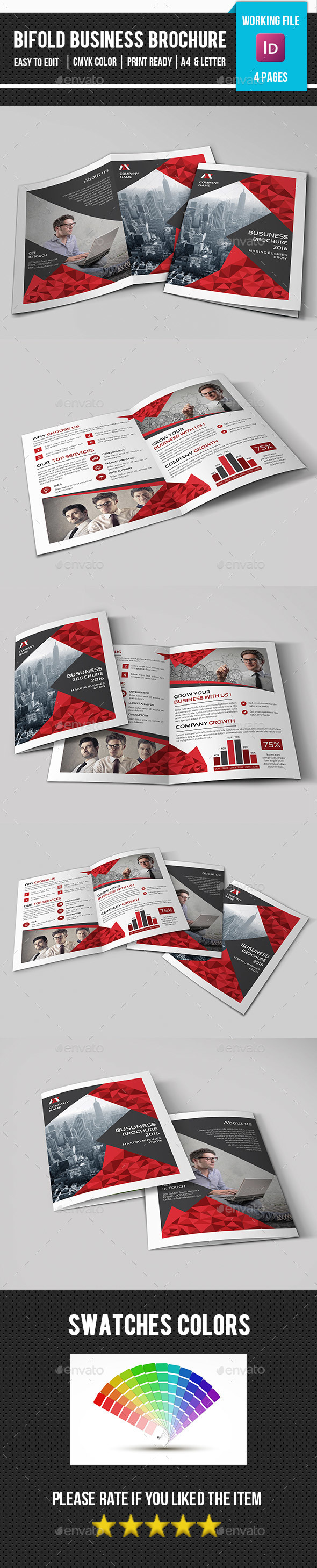 Creative Corporate Bifold Brochure-V361 - Corporate Brochures