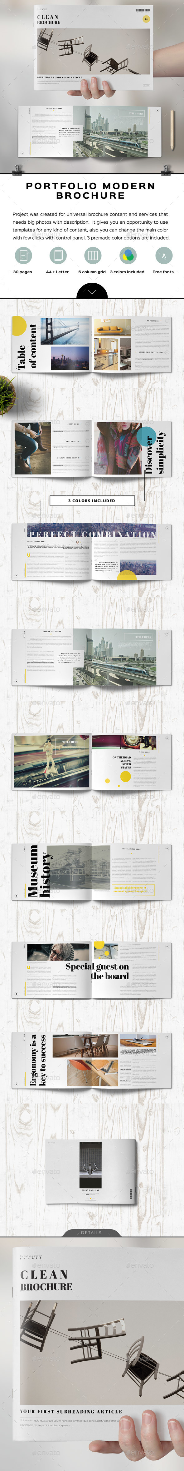Clean Minimal Elegant Landscape Brochure - Informational Brochures