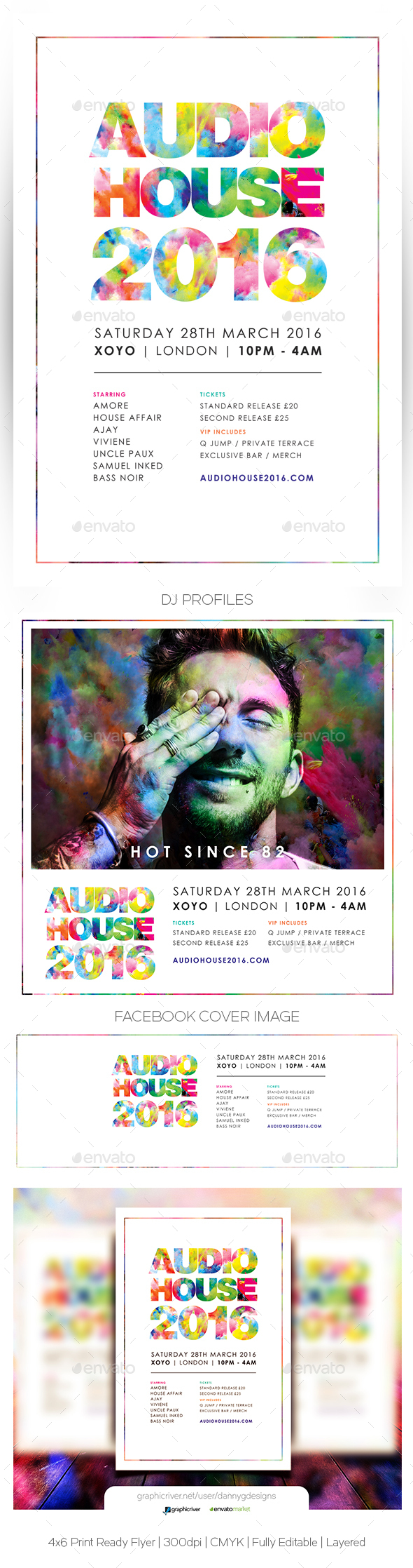 AudioHouse Flyer - Clubs & Parties Events