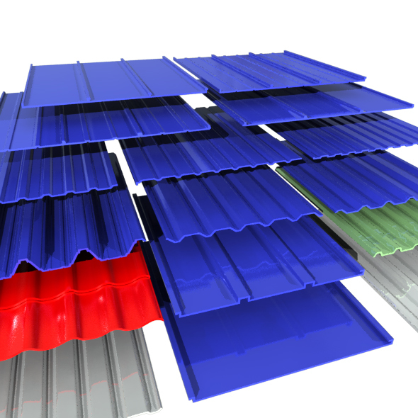 Roof Structure Elements - 3DOcean Item for Sale