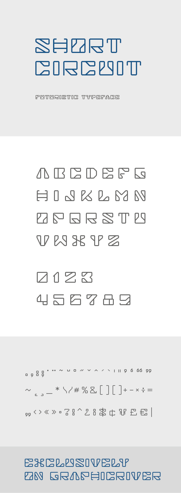 Short Circuit Futuristic Font - Futuristic Decorative