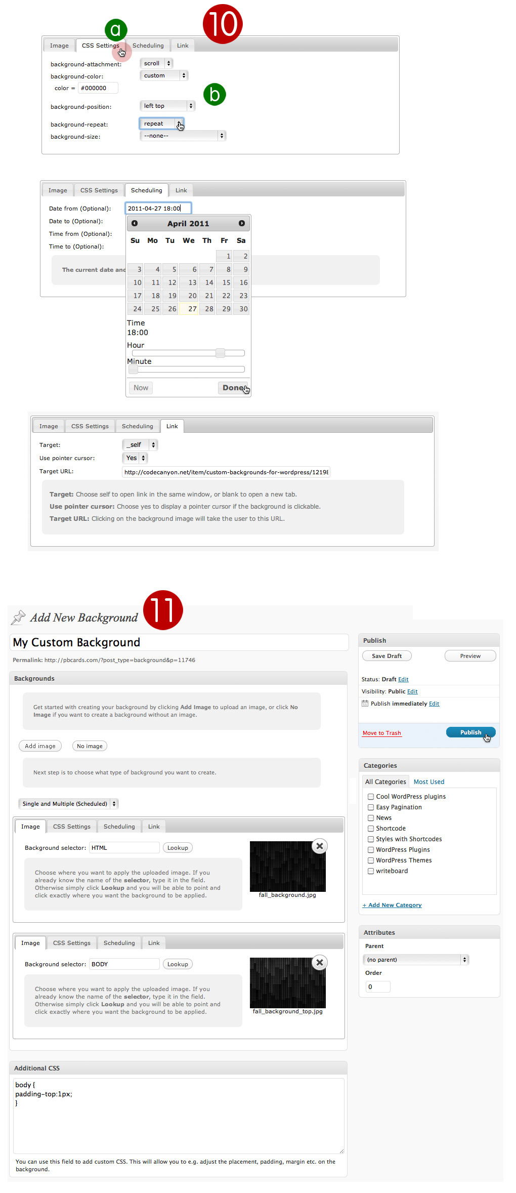 Custom background wordpress thesis