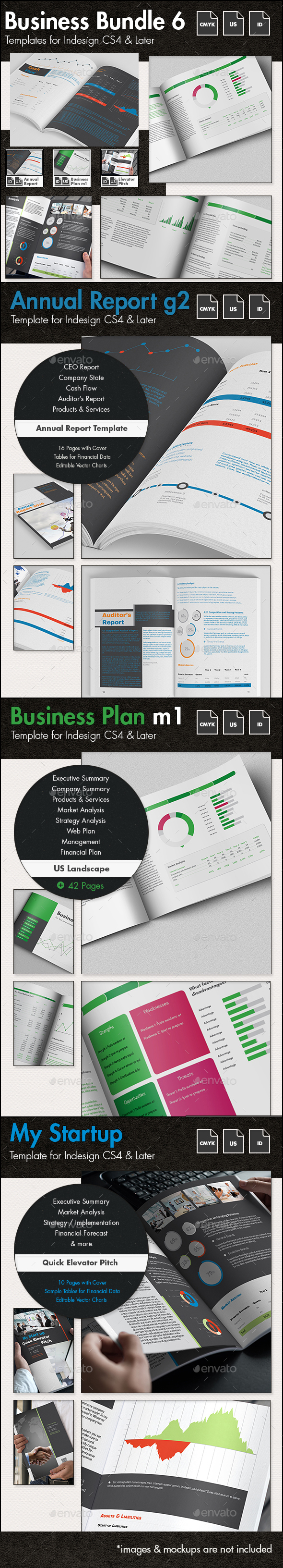 Business Templates Bundle VI - US Letter - Corporate Brochures