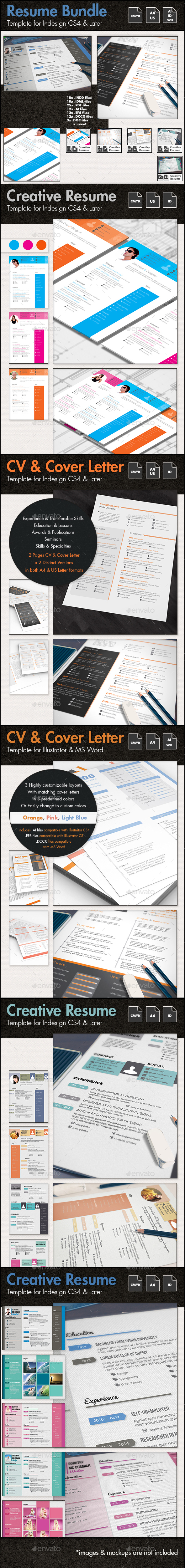 The Ultimate CV and Resume Template Bundle - Resumes Stationery