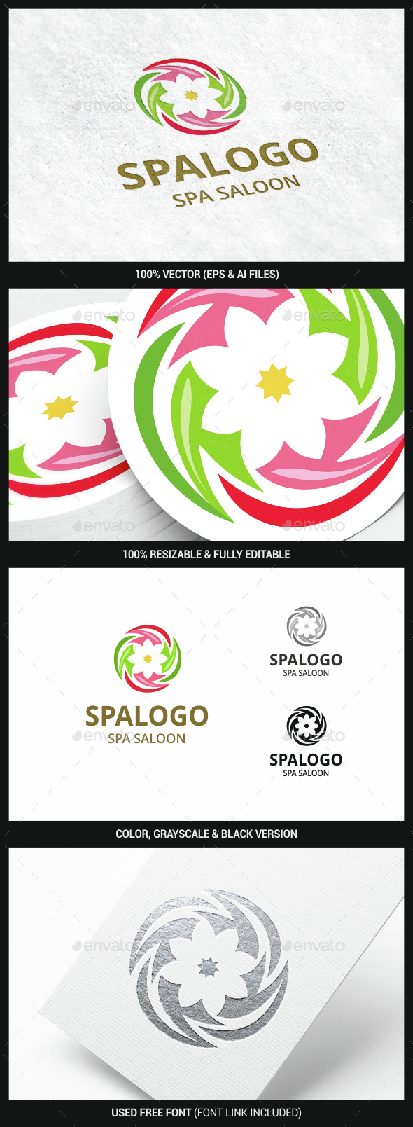 Spa Flower - Nature Logo Templates