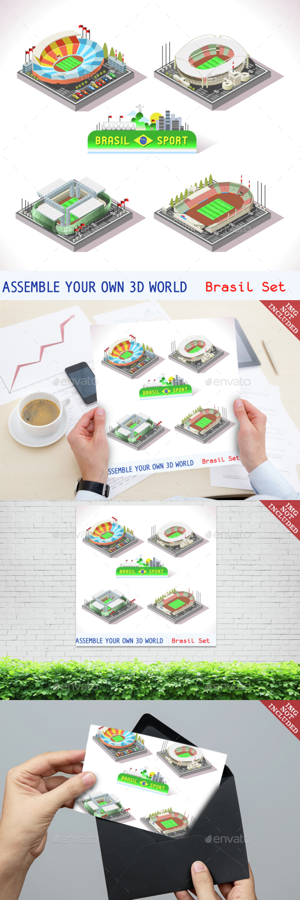 Game Set 12 Building Isometric - Sports/Activity Conceptual