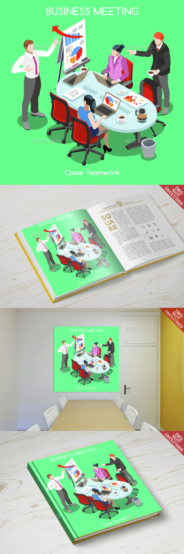 Business Room 04 People Isometric - Concepts Business