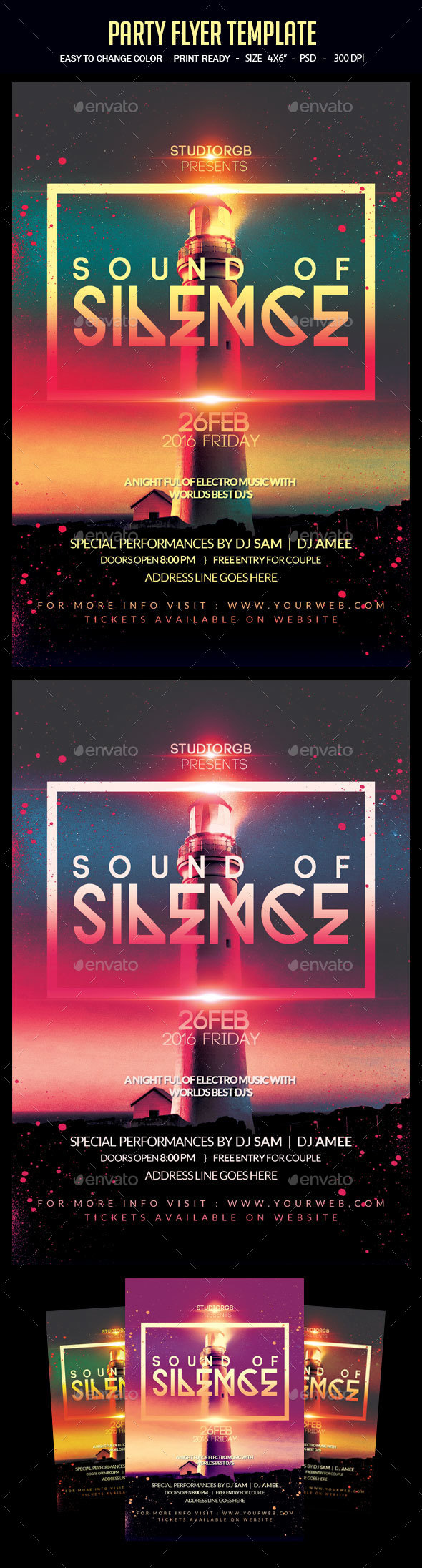 Party Flyer Template - Clubs & Parties Events