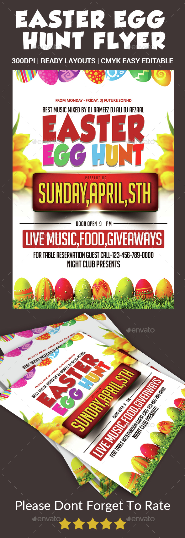 Easter Egg Hunt Flyer - Events Flyers