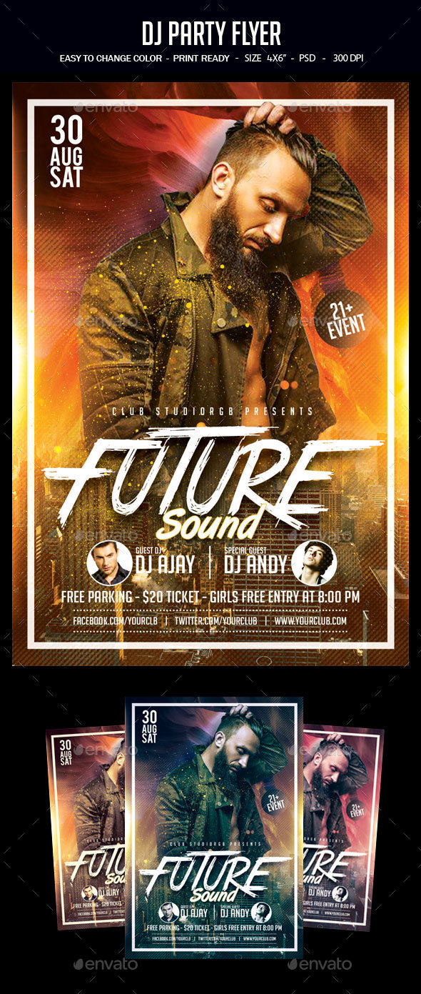 DJ Party Flyer - Clubs & Parties Events