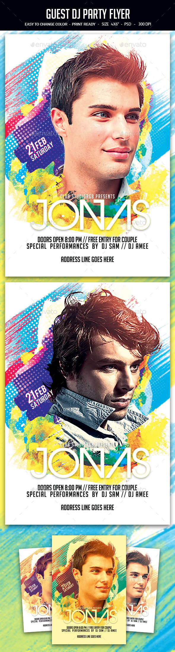 Guest Dj Party Flyer - Clubs & Parties Events