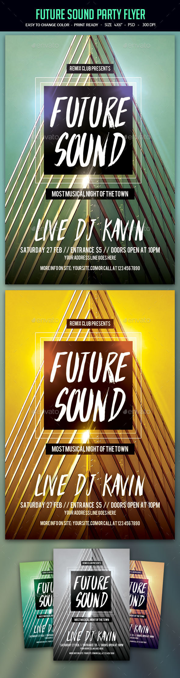 Future Sound Party Flyer - Clubs & Parties Events