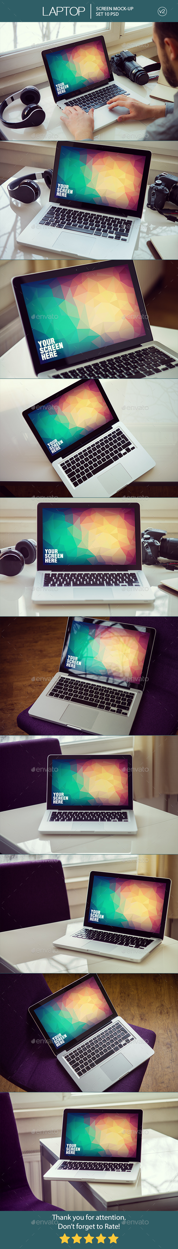 Laptop Screen Mockup v2 - Laptop Displays