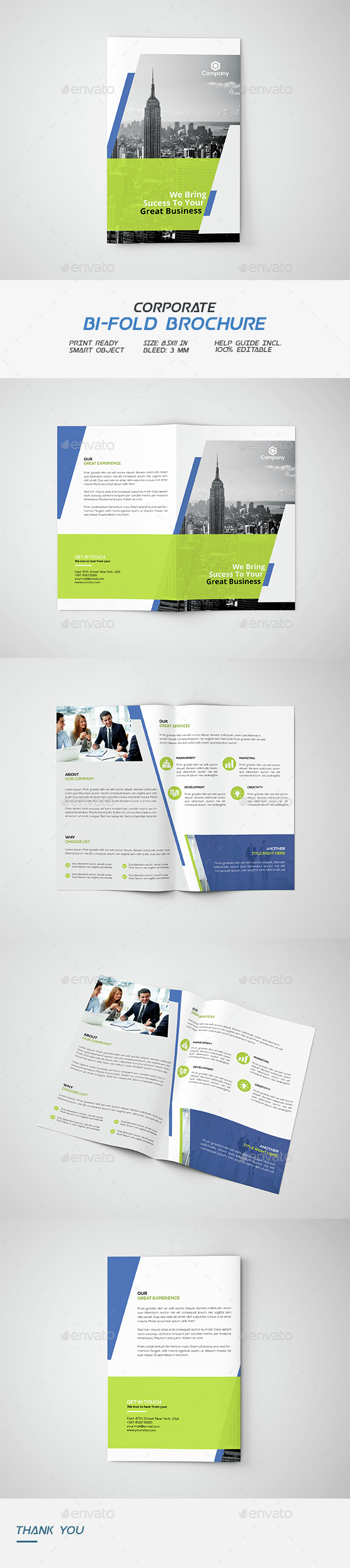 Corporate Bi-fold Brochure - Corporate Brochures