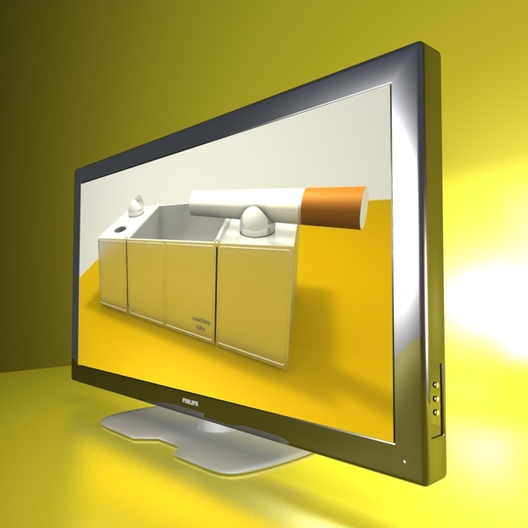3D TV chrome - 3Docean 1495635